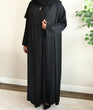 Load image into Gallery viewer, Classic Open Abaya - Black
